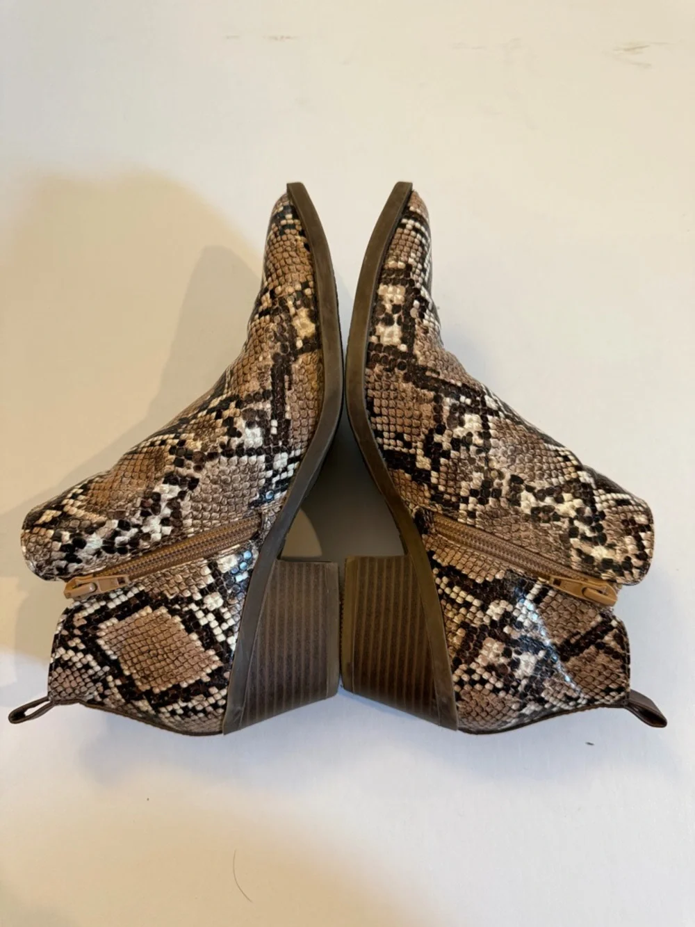 Python Print Ankle Booties - Picture 6 of 7